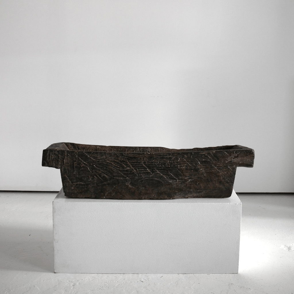 Primitive 19Th C. Spanish Dug-Out Planter