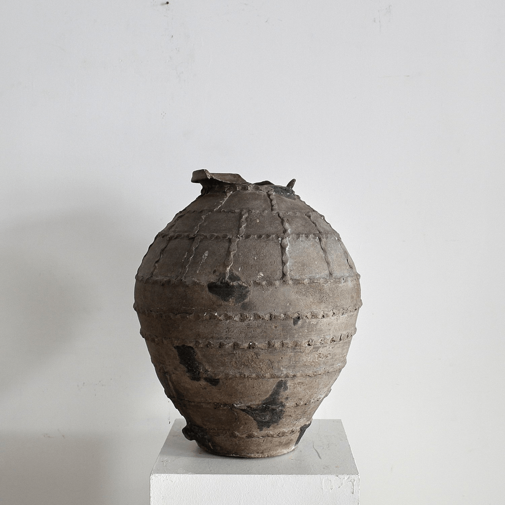 18Th C. Black Terracotta Portuguese Vessel
