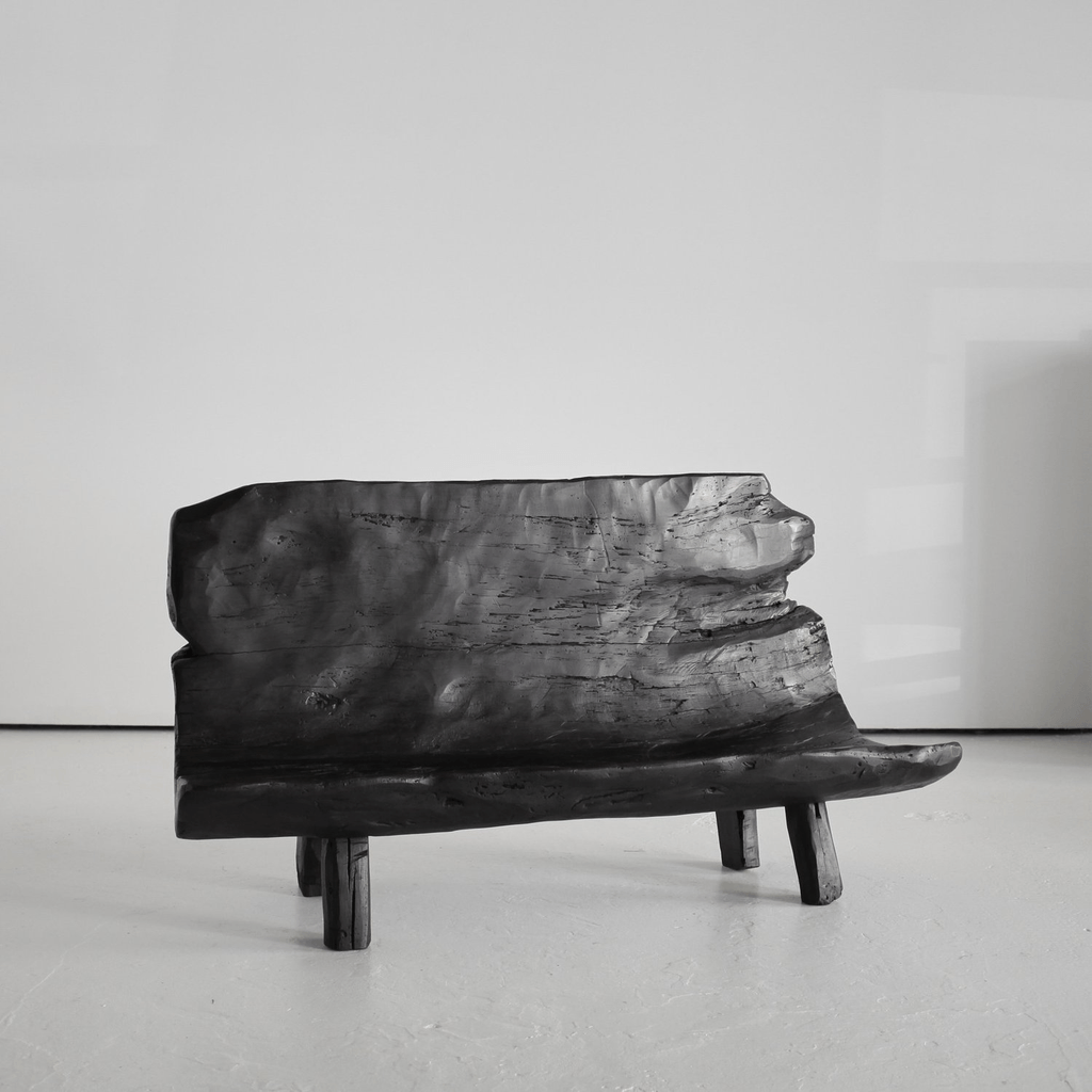 Exceptionally Rare Early 19th Century Iberian Dug-Out Bench