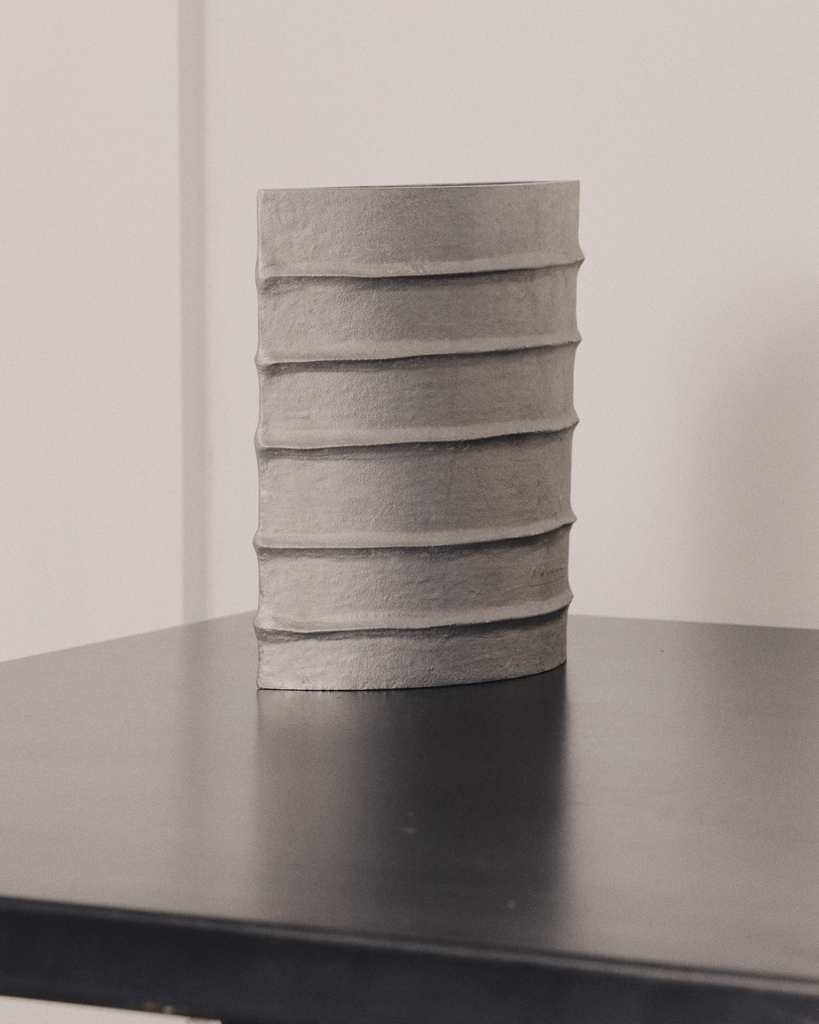 Cast aluminium vessel by Pascal Mourgue