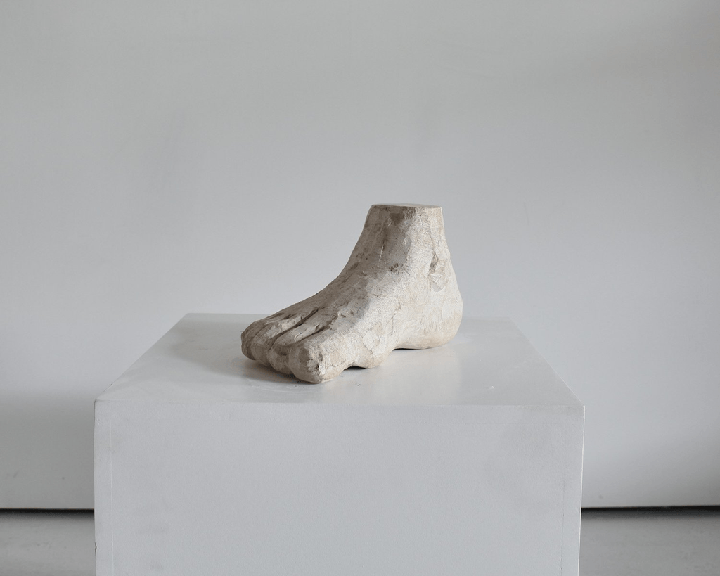 Large Sculptural Carved Stone Foot