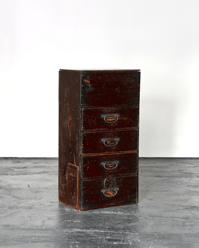 Unusual Tall Meiji Period Japanese Tansu