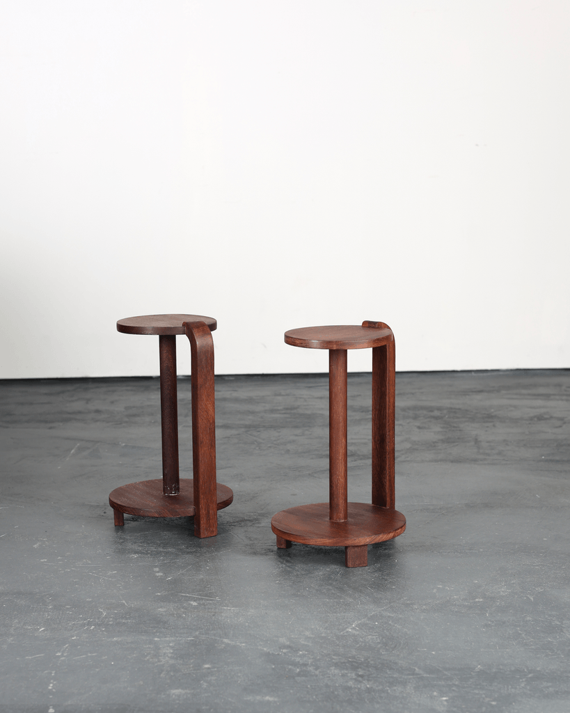Pair of C.1940s French Modernist Side/Bedside Tables