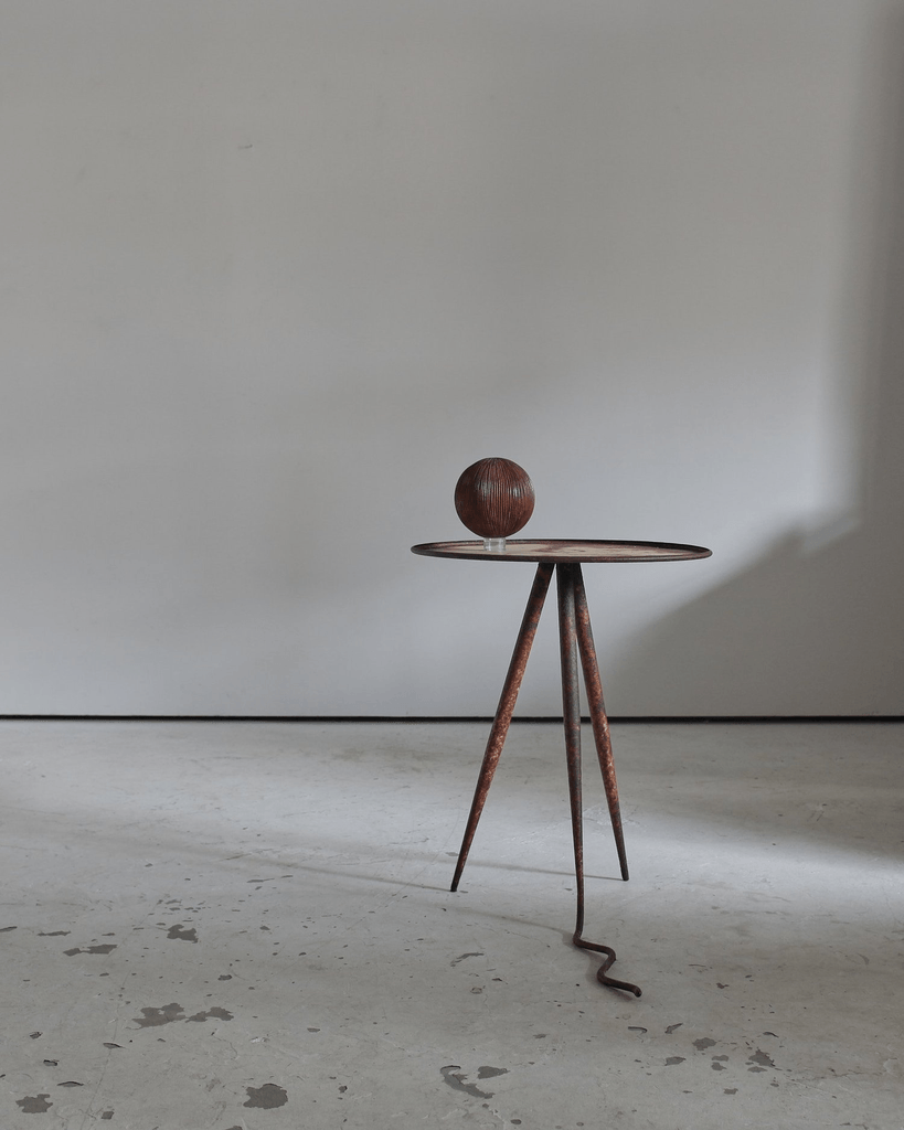 Unique French Artist Made Iron Table