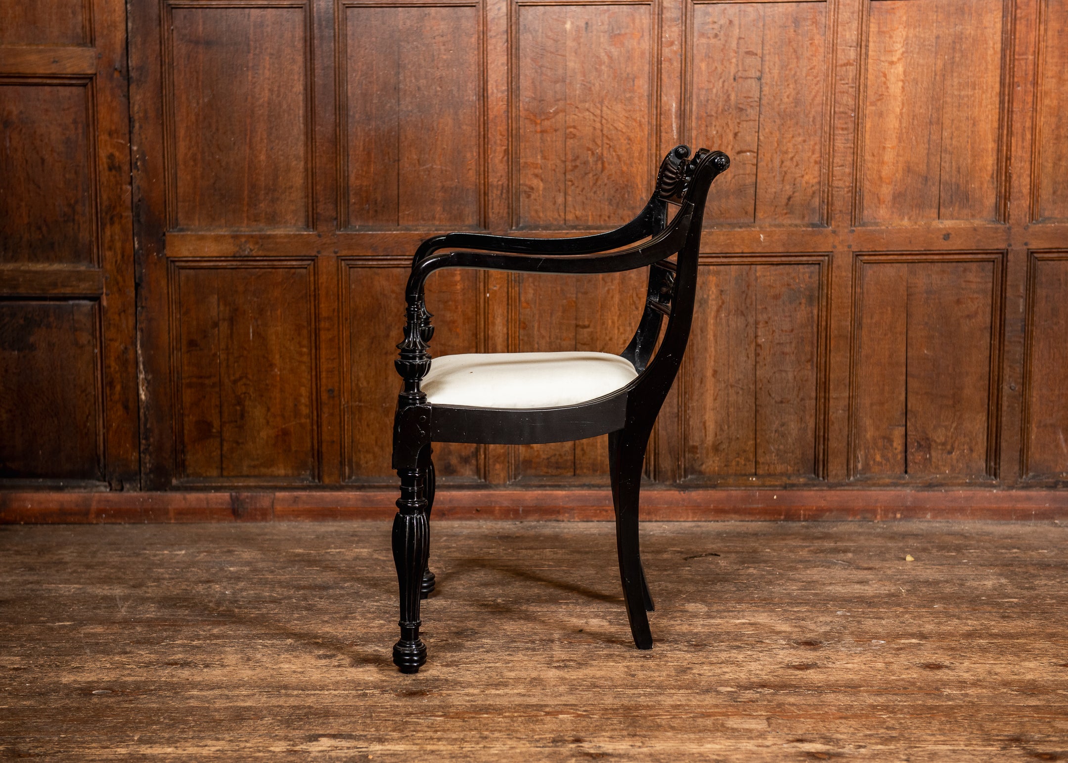 A Ceylonese Ebony Armchair image 3