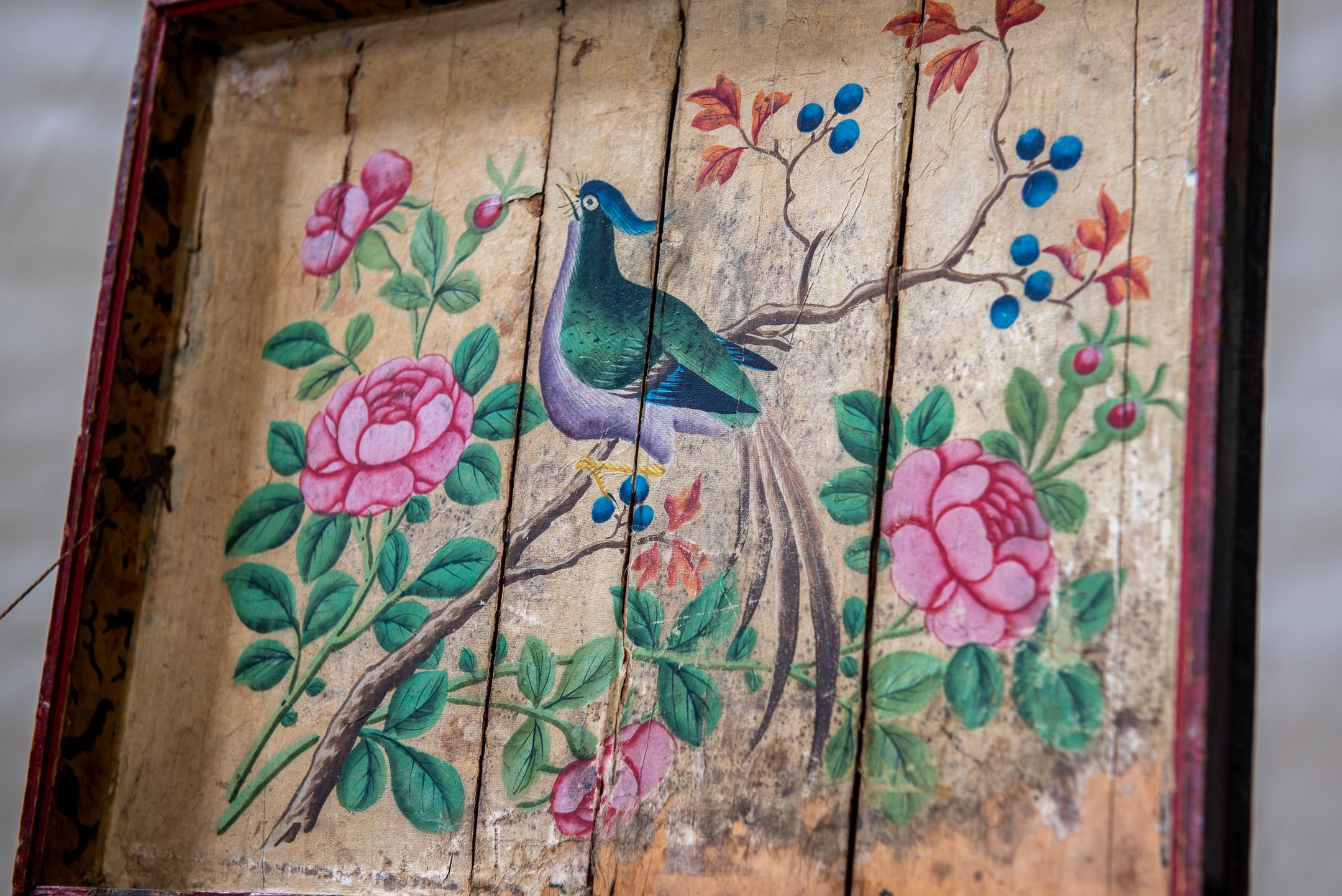 A Chinese-Export Polychrome Painted Small Trunk image 6