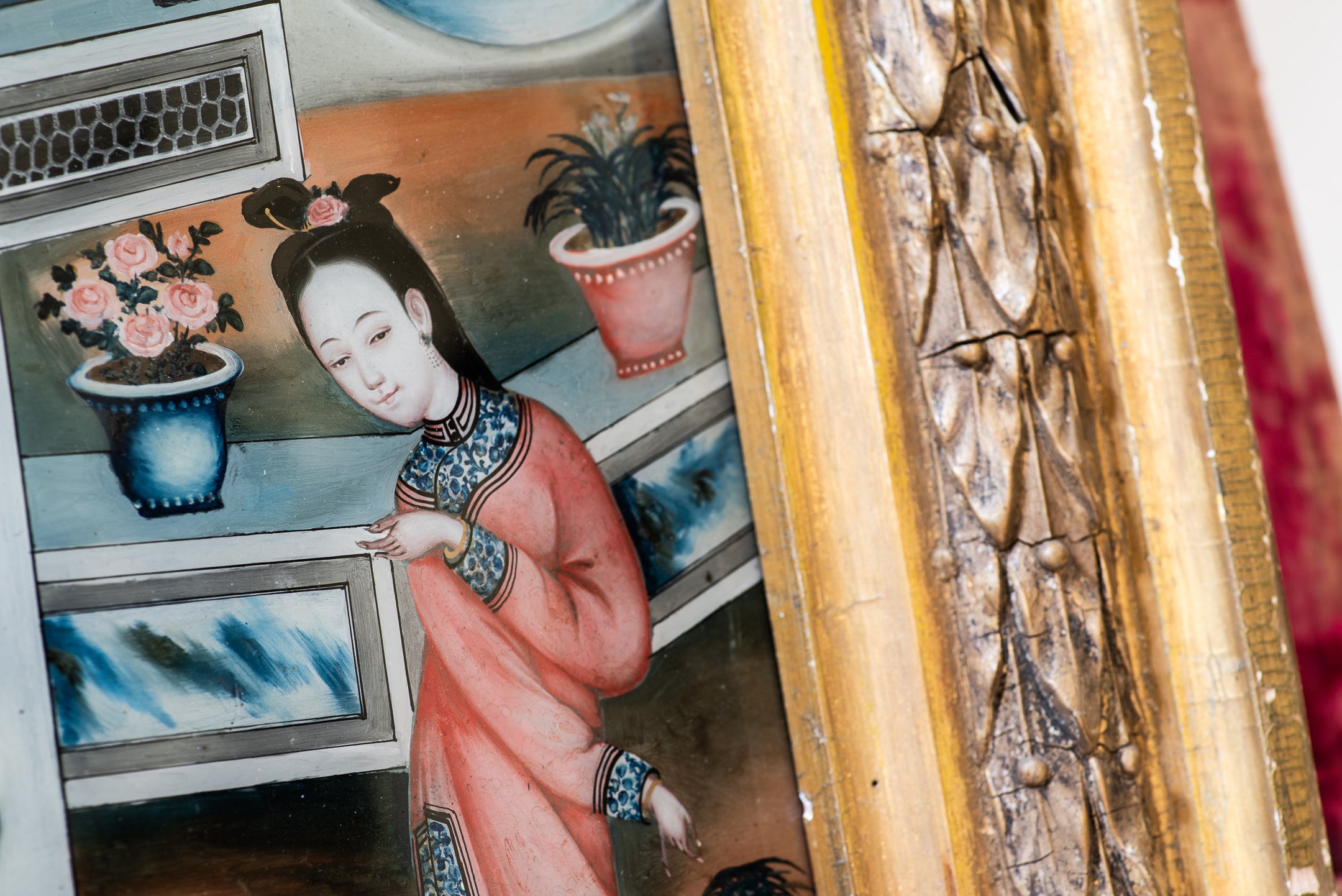 A Chinese Reverse Glass Painting image 5