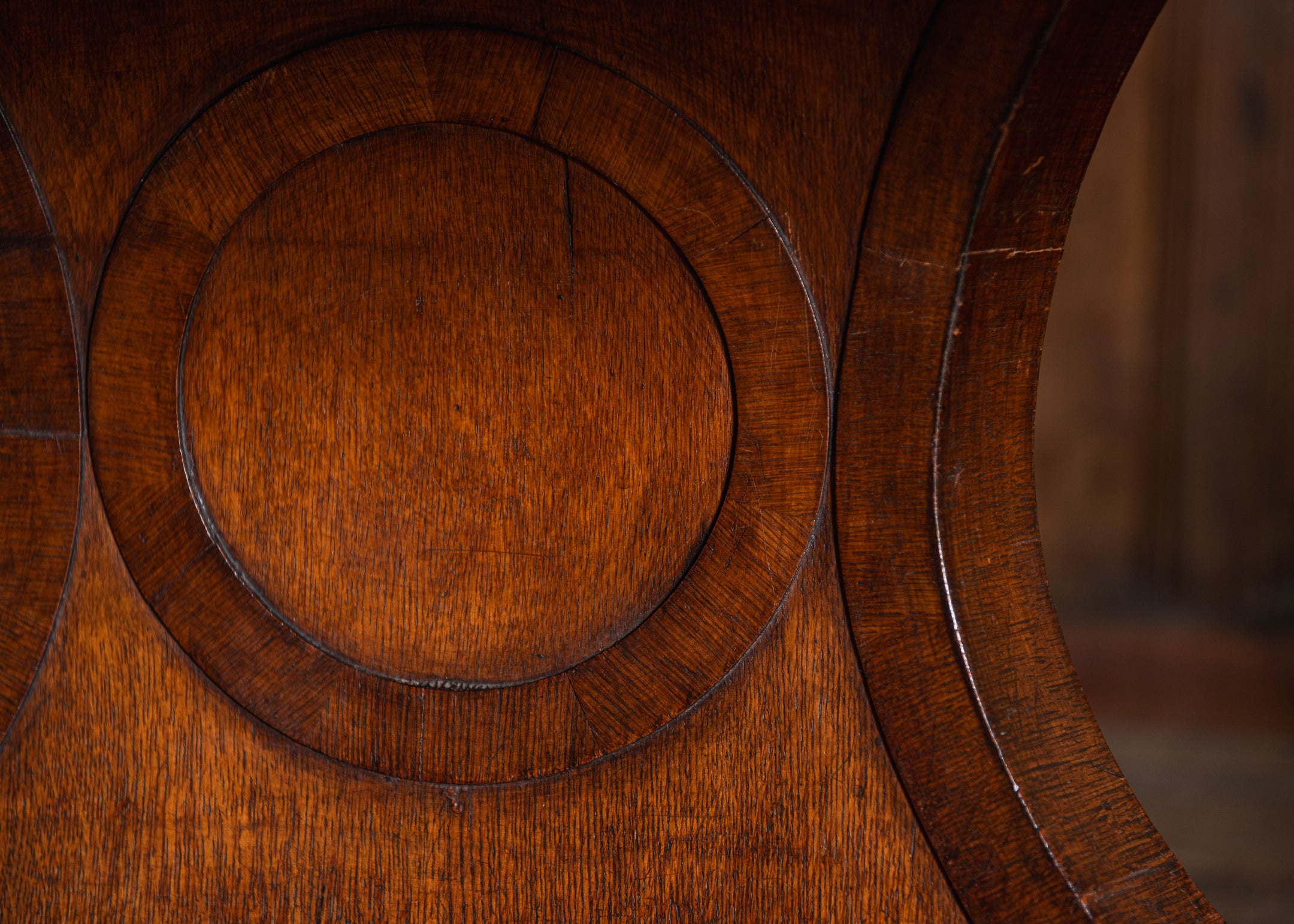 A George IV Oak Drum Table image 5
