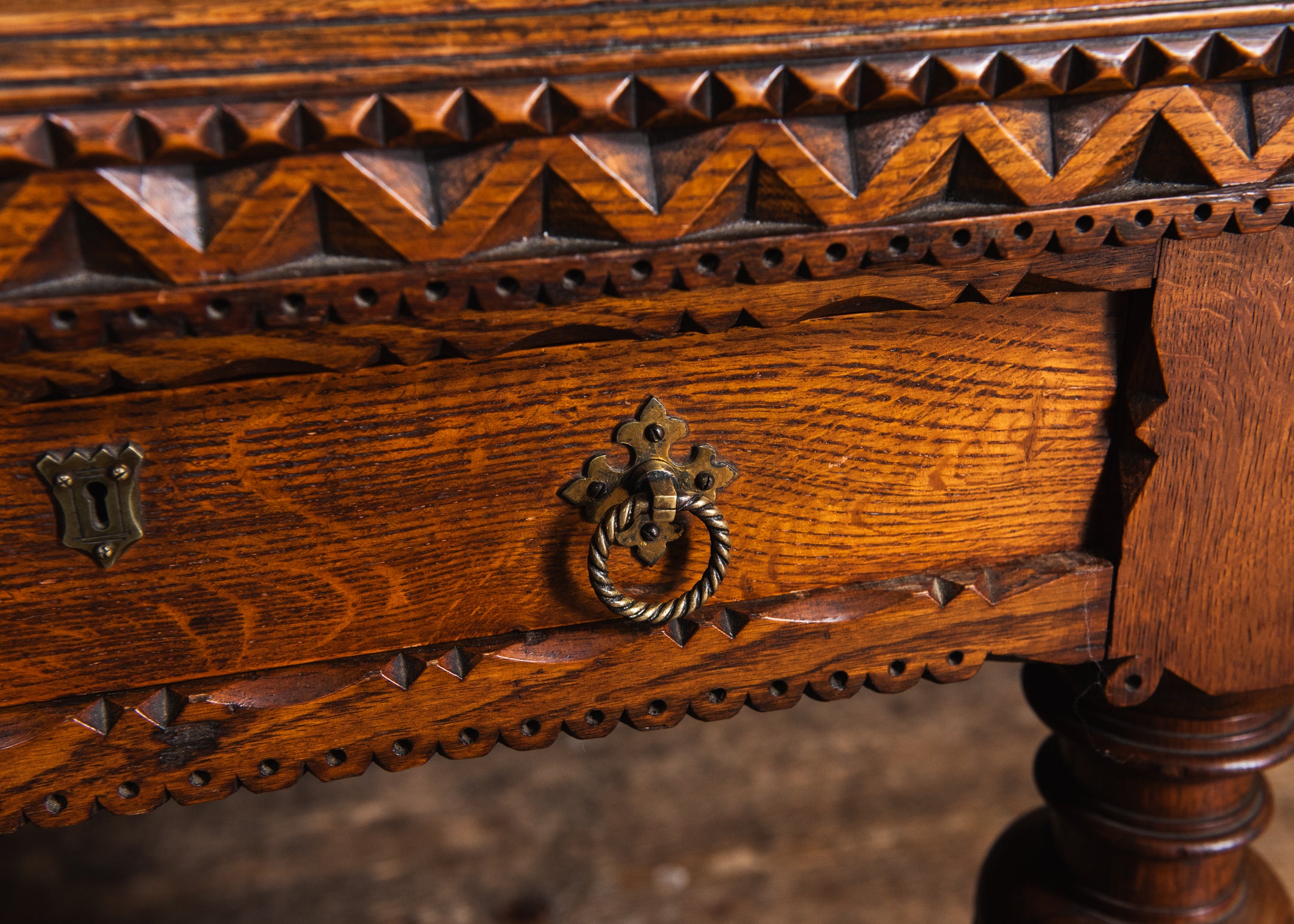 A Large Mid-Nineteenth Century Library Table image 5
