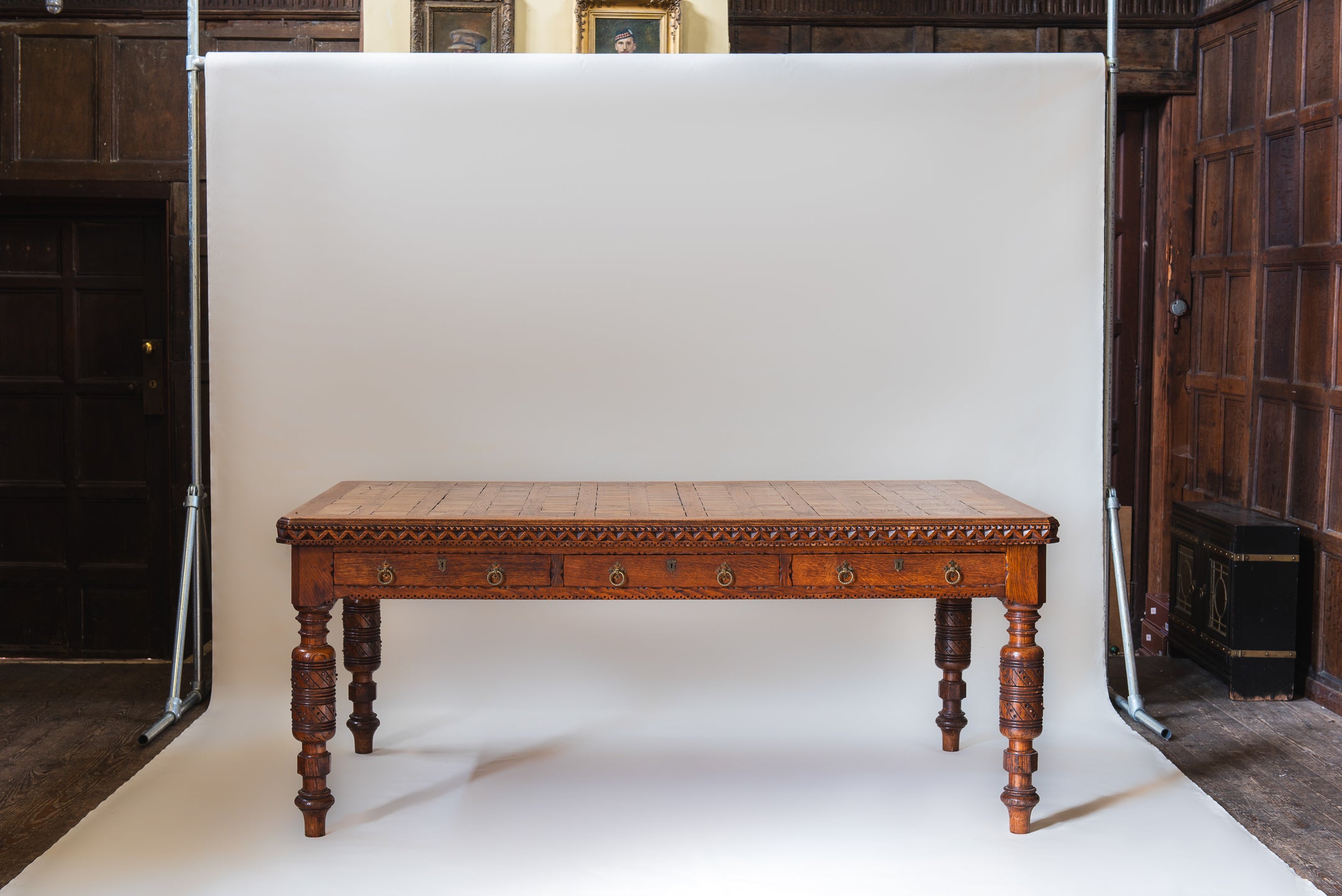 A Large Mid-Nineteenth Century Library Table