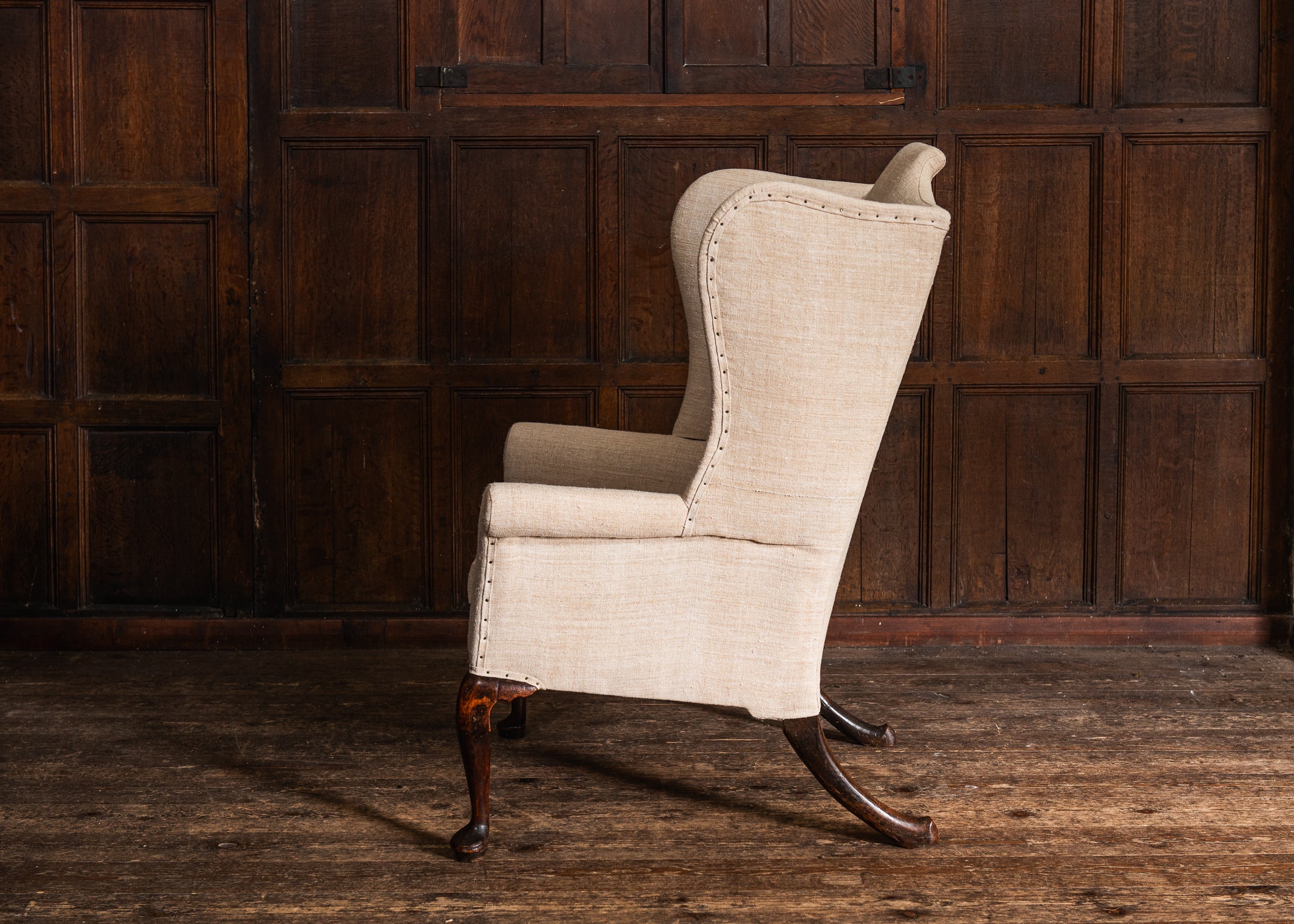 A Large Wingback Armchair