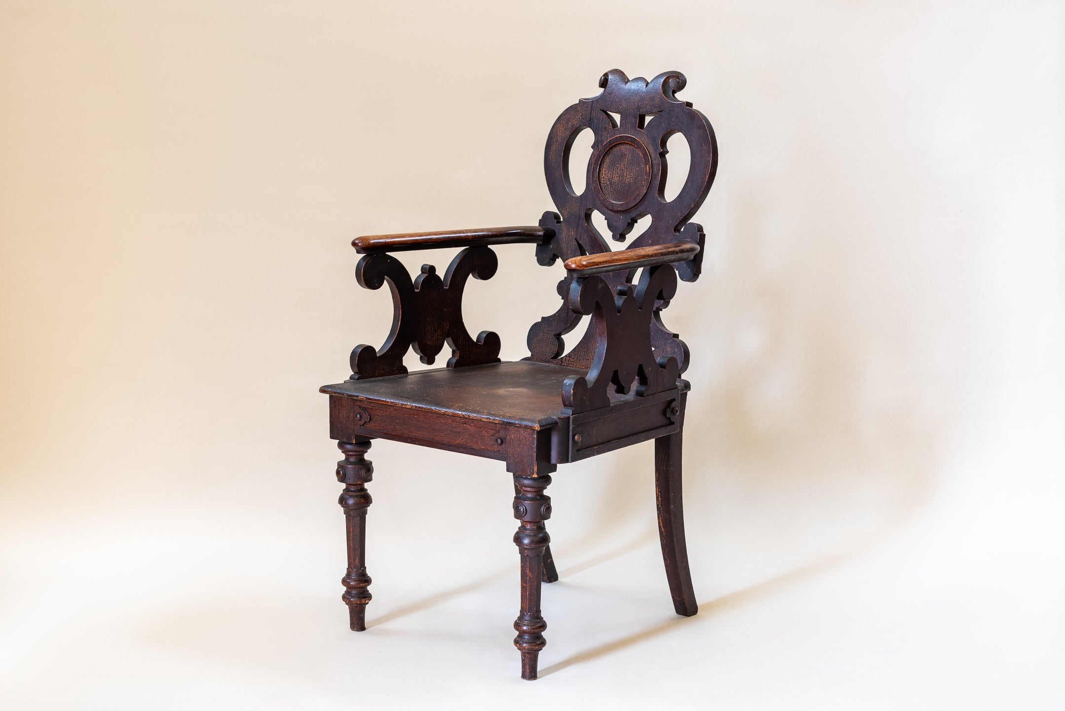 A Mid-19th Century Hall Chair image 3