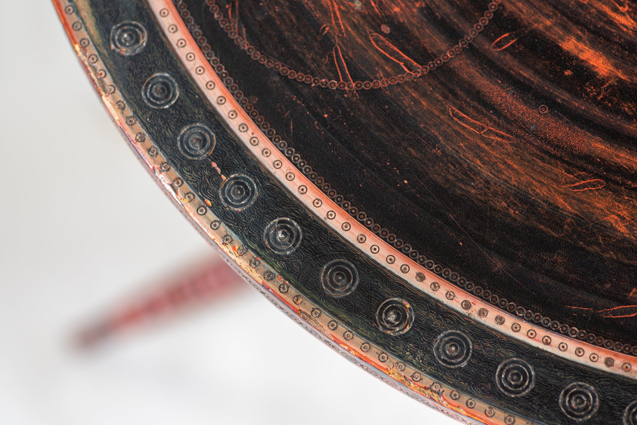 A Polychrome Decorated Tripod Table image 3