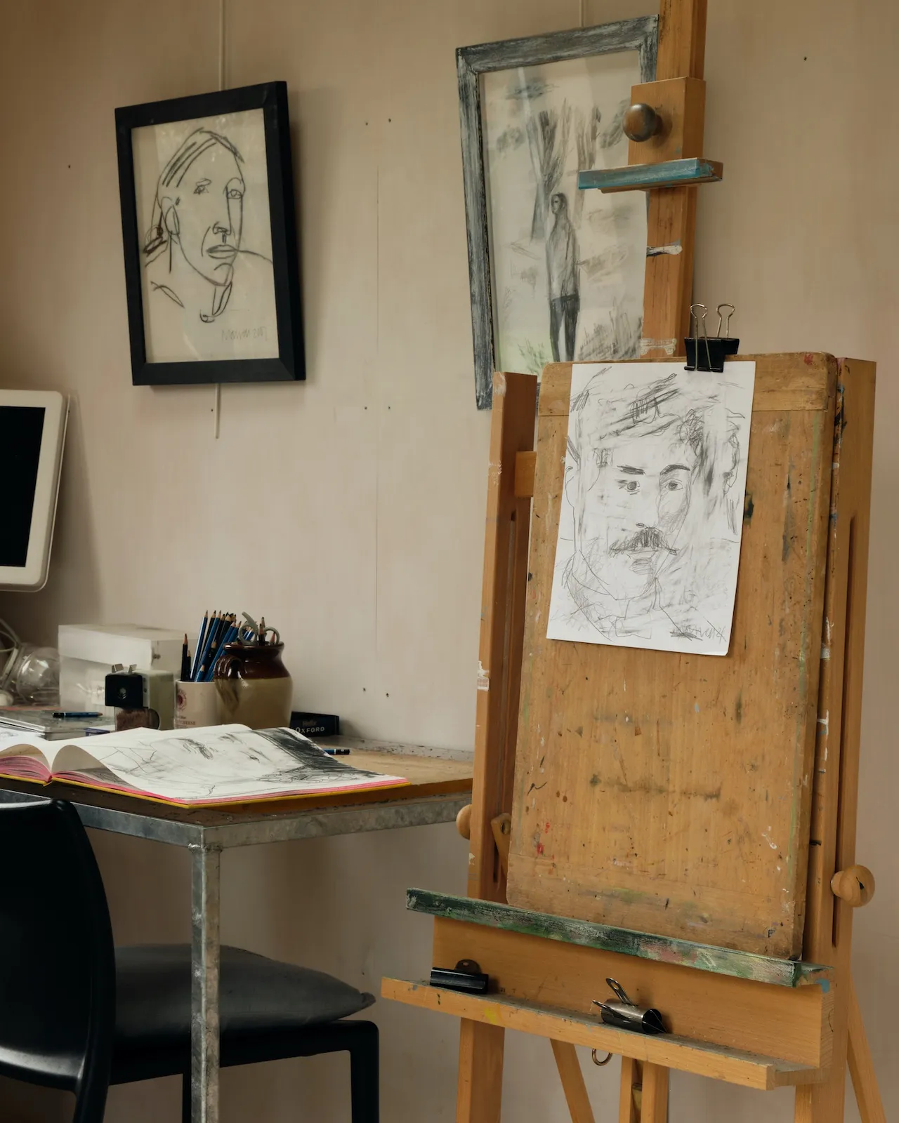 Portraits are inspired by figures from history and literature
