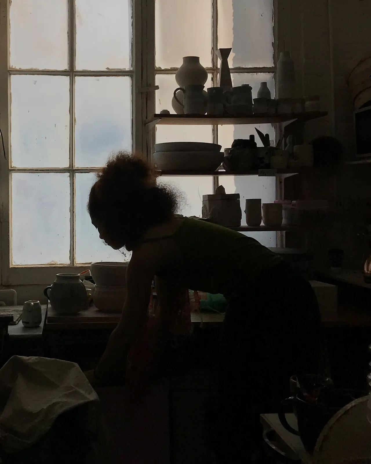 Freya making tea for everyone