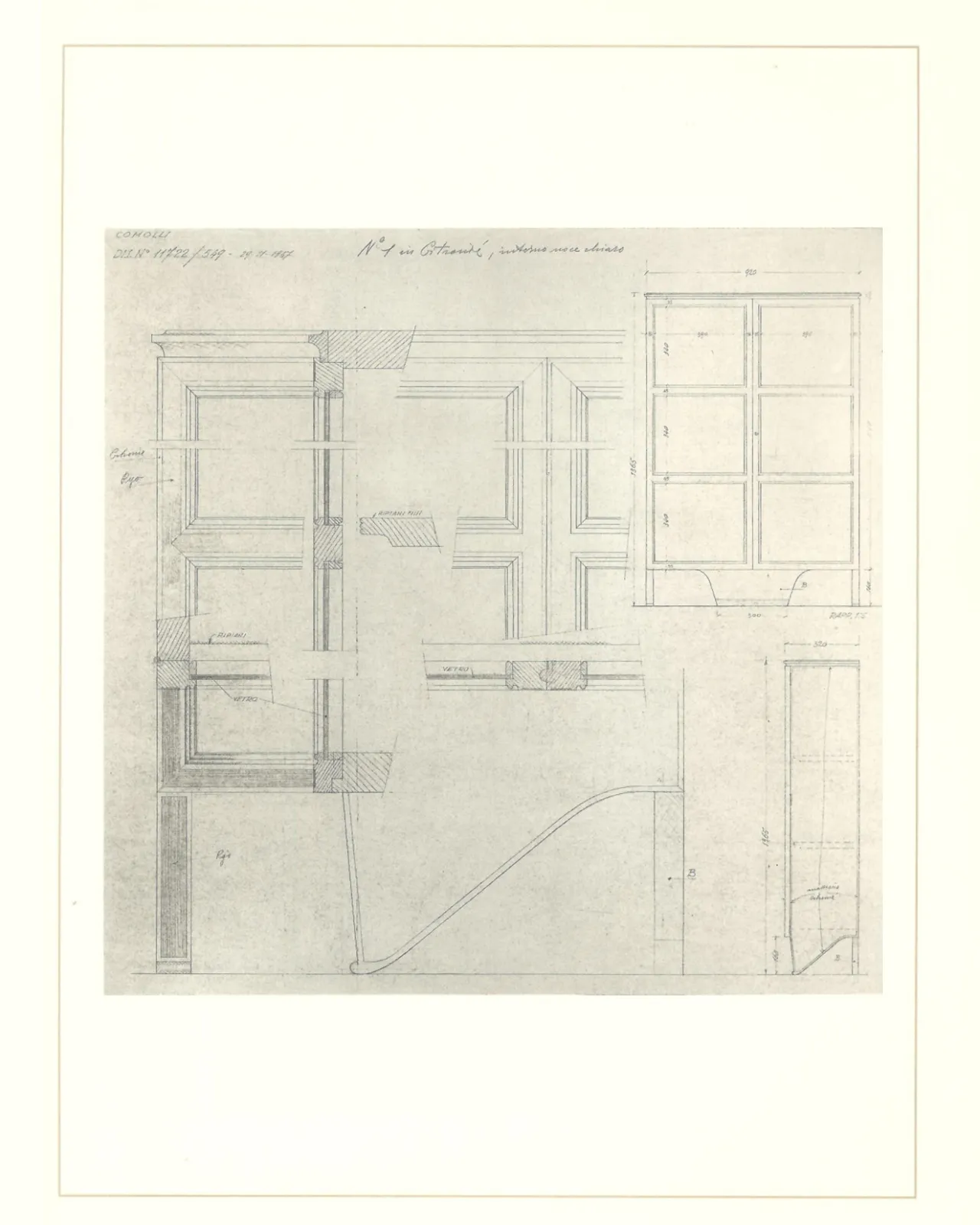 As Mies Van Der Rohe says - God is in the details. Well madness, yes for sure. (Image from "Paolo Buffa Designer 1939-1968" Book)